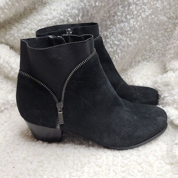 Ros Hommerson Bess Black Leather‎ Ankle Boots size 10.5 - Picture 2 of 9